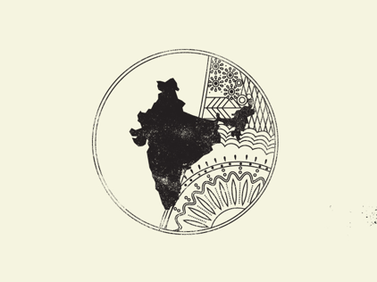 Silhouette of India